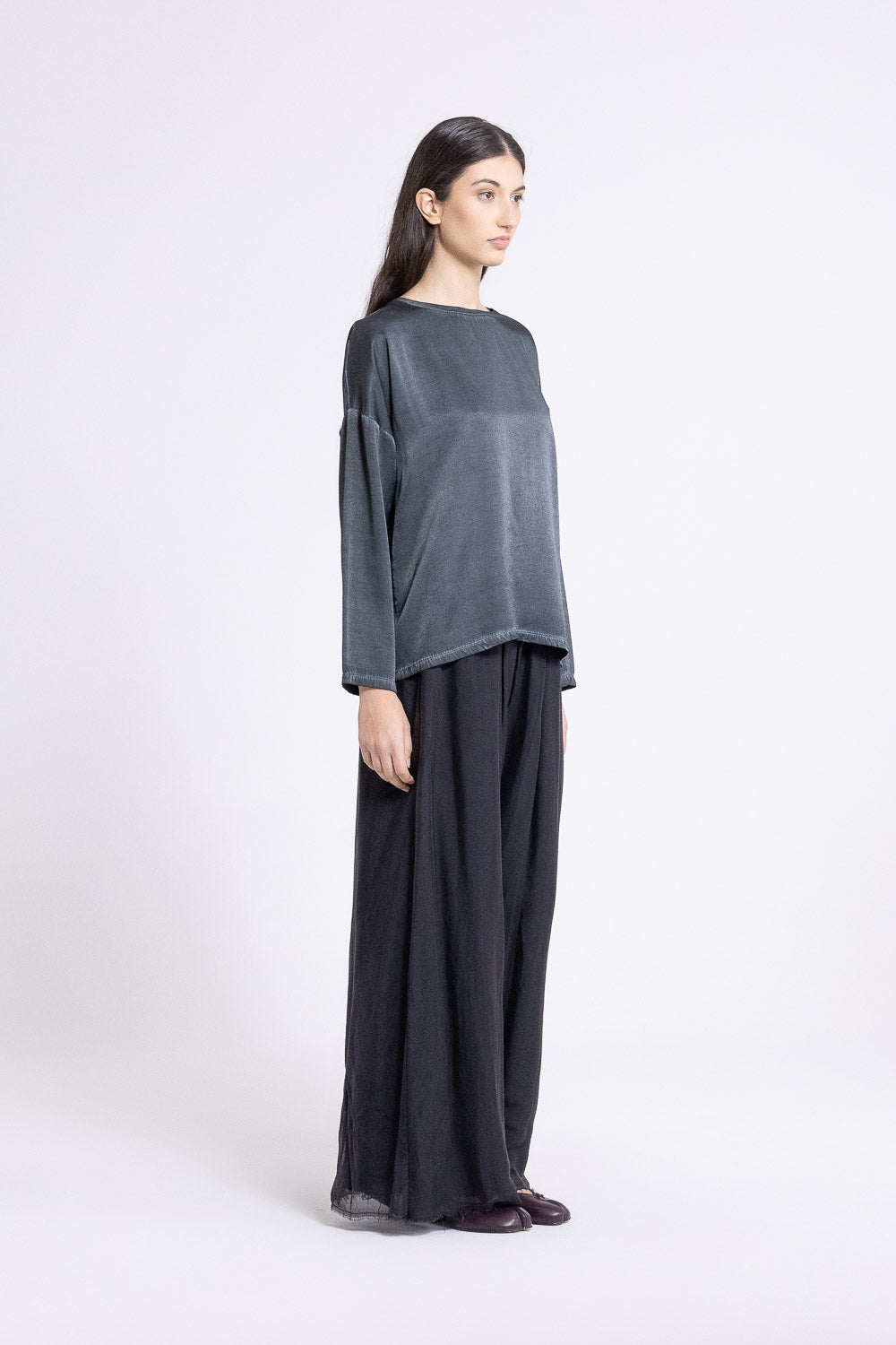T-Shirt Boxy Girocollo F07-S381 SANCTAMUERTE