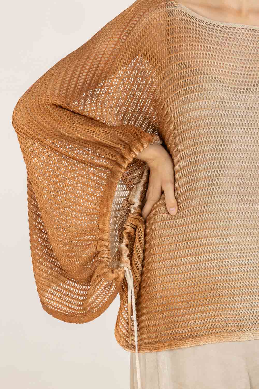 F07-S324 Maglia Poncho - SANCTAMUERTE