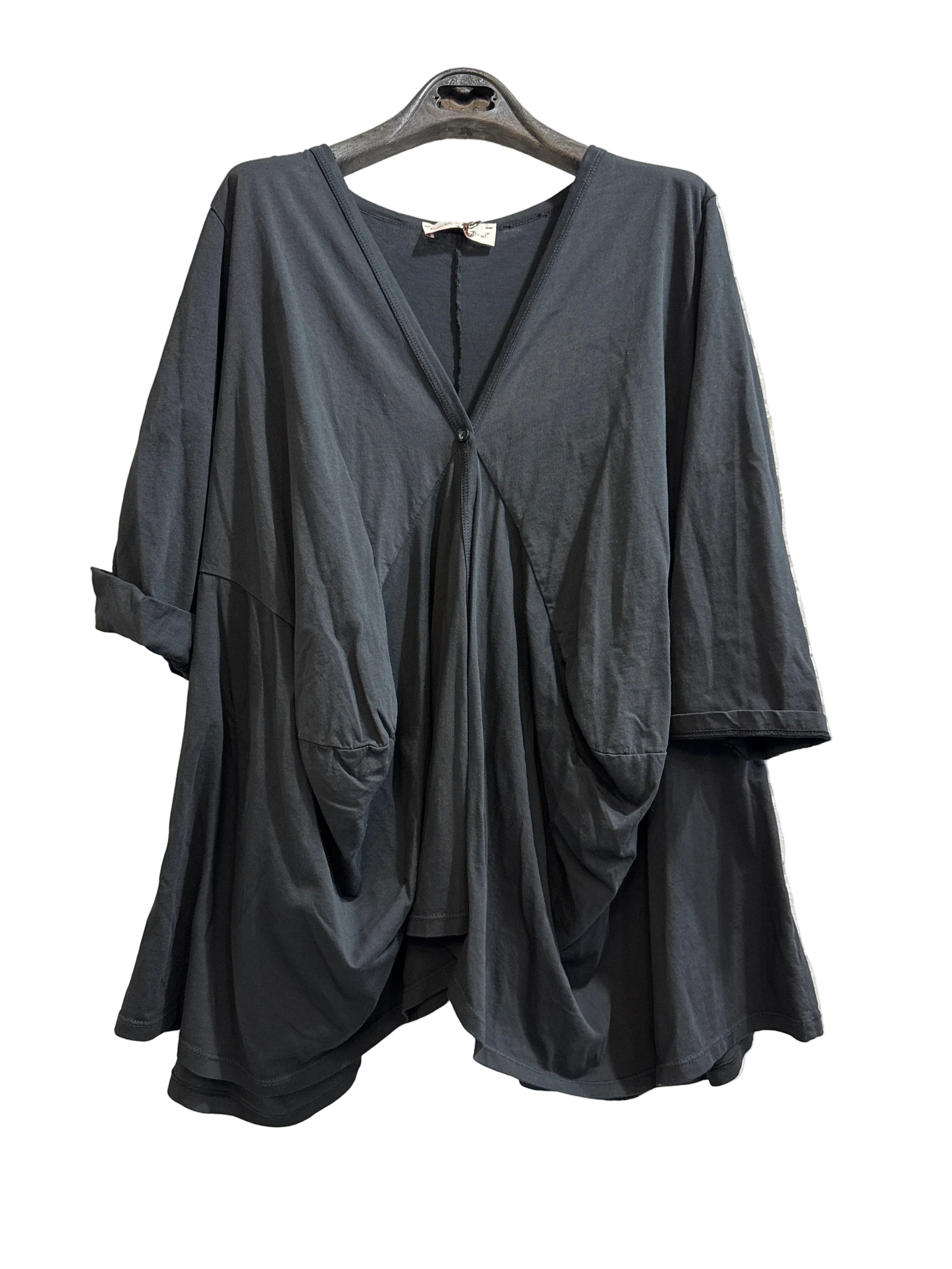 V-Neck Button Sweater W01-224115