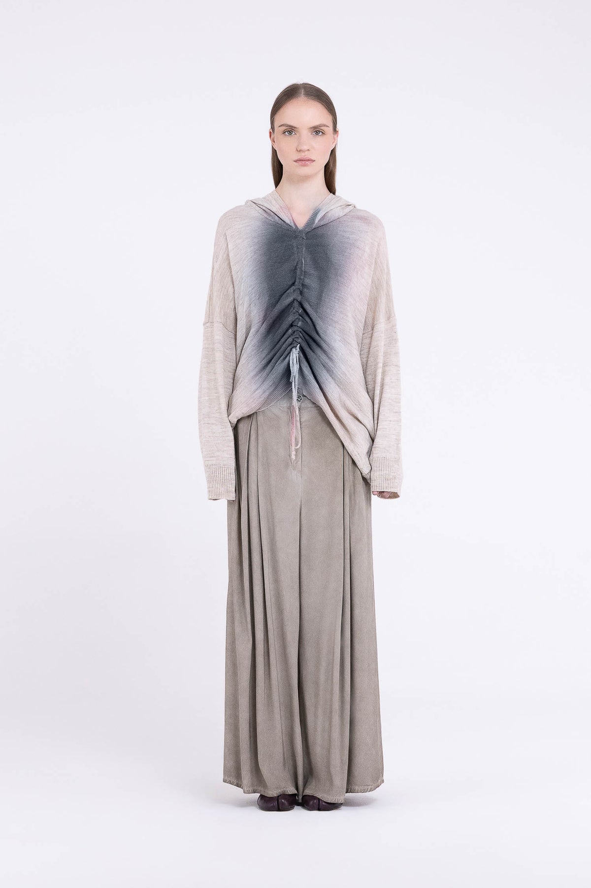 Maxi Maglia Cappuccio F07-S396 SANCTAMUERTE