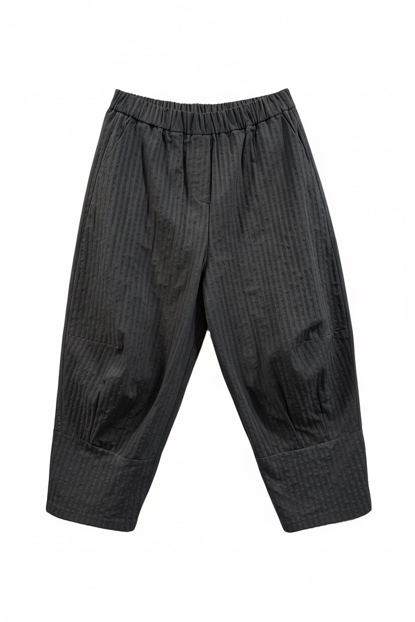 W01-240746 Striped Fabric Trousers