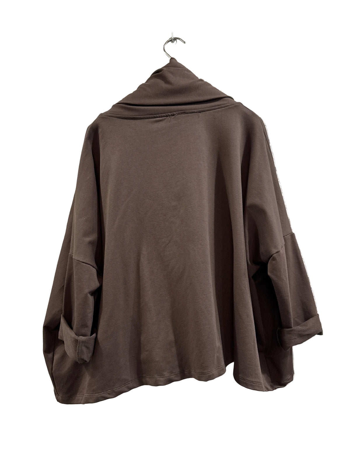 Felpa Zip Asimmetrica W01-220512