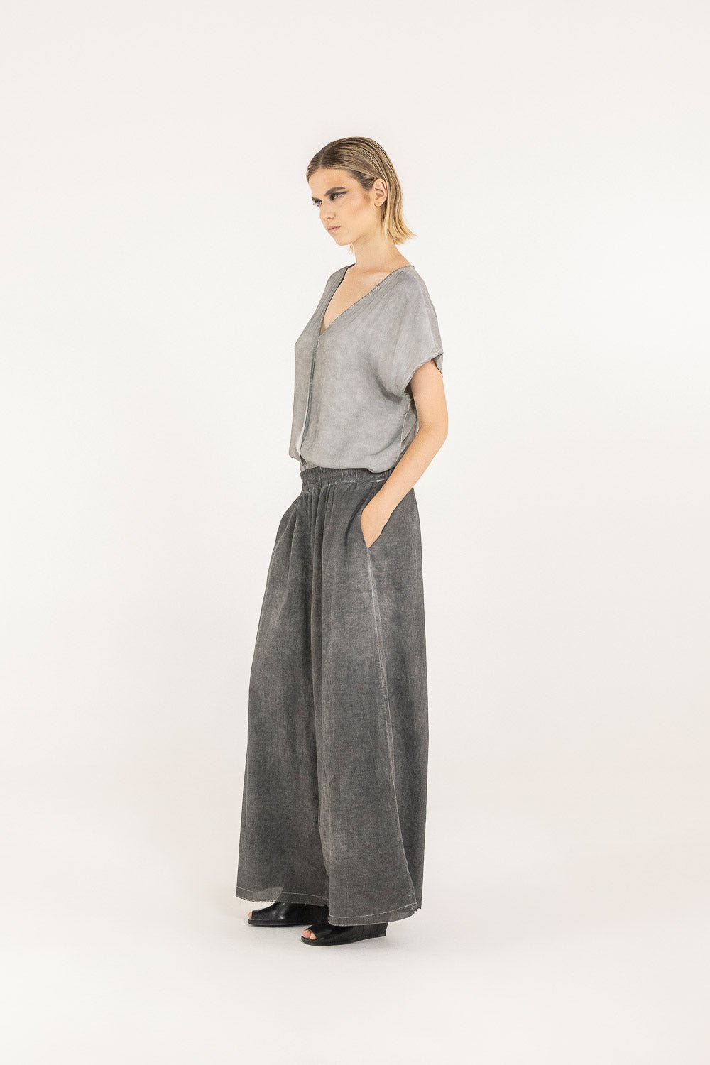 F07 - S258 Pantaloni Tasche - SANCTAMUERTE - Boutique Central Roma