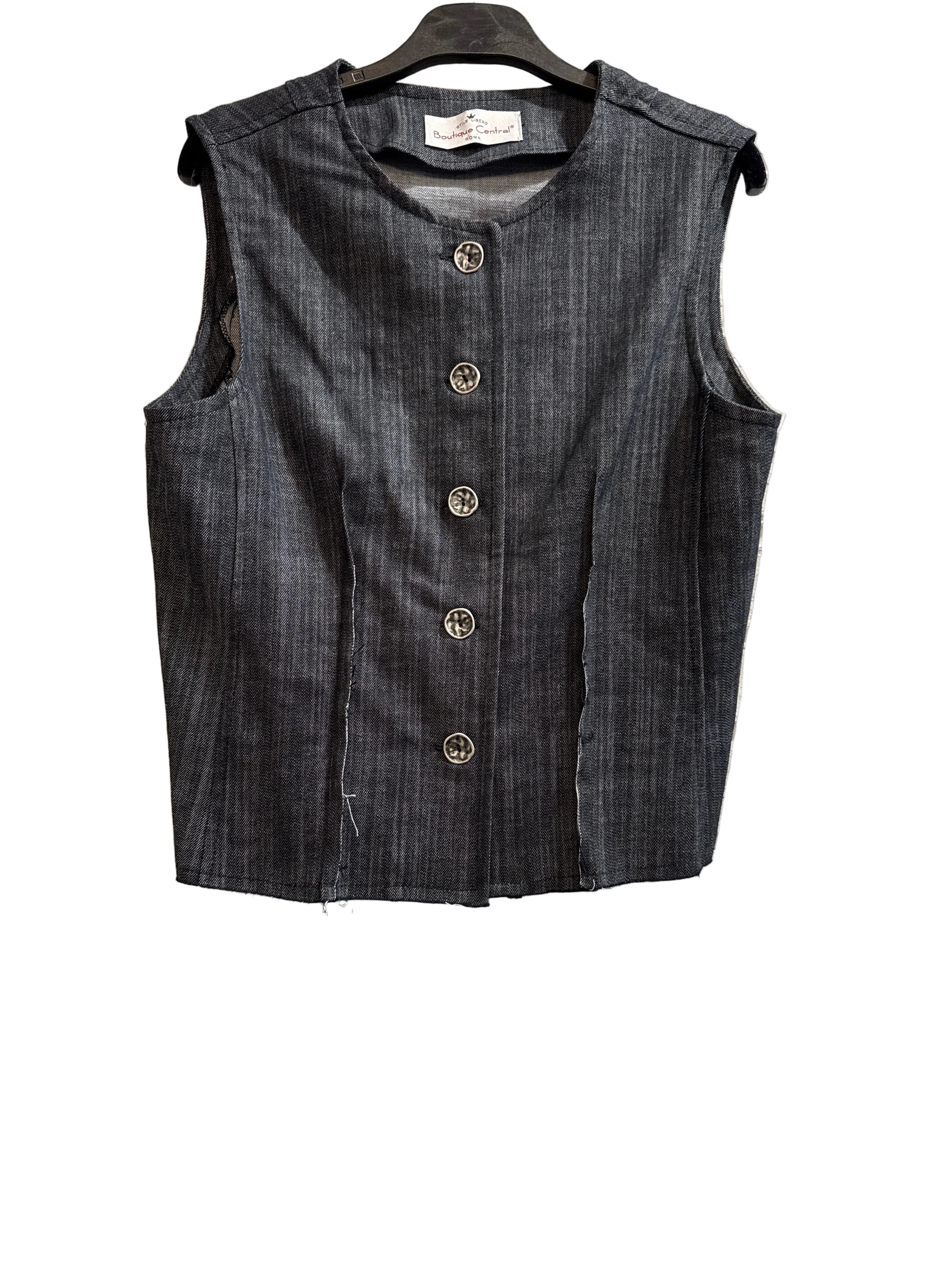 Gilet Francy Denim N03 - LBC26157 - Boutique Central Roma