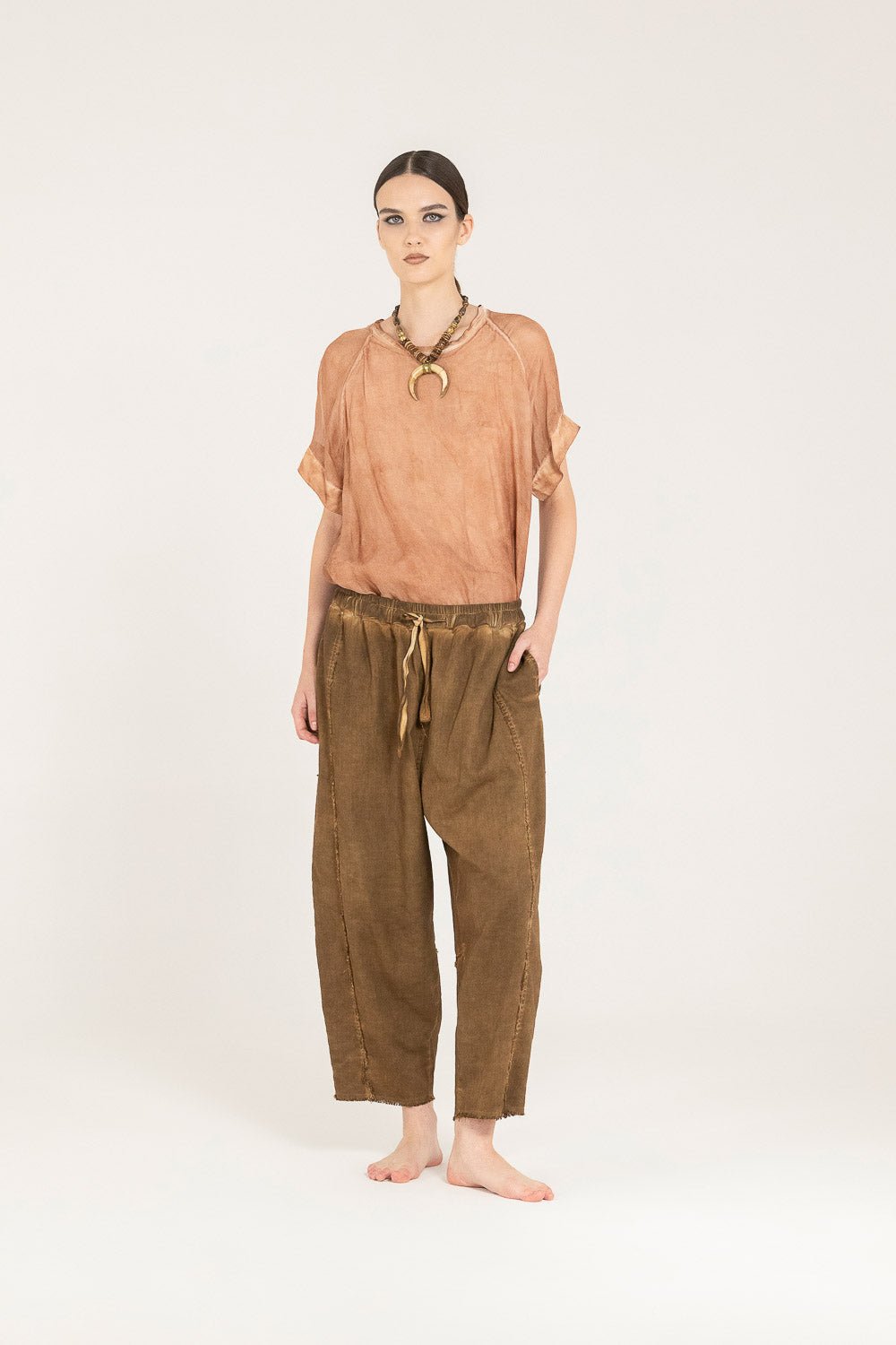 Pantaloni Linear - SANCTAMUERTE - F07 - SX55 - Boutique Central Roma