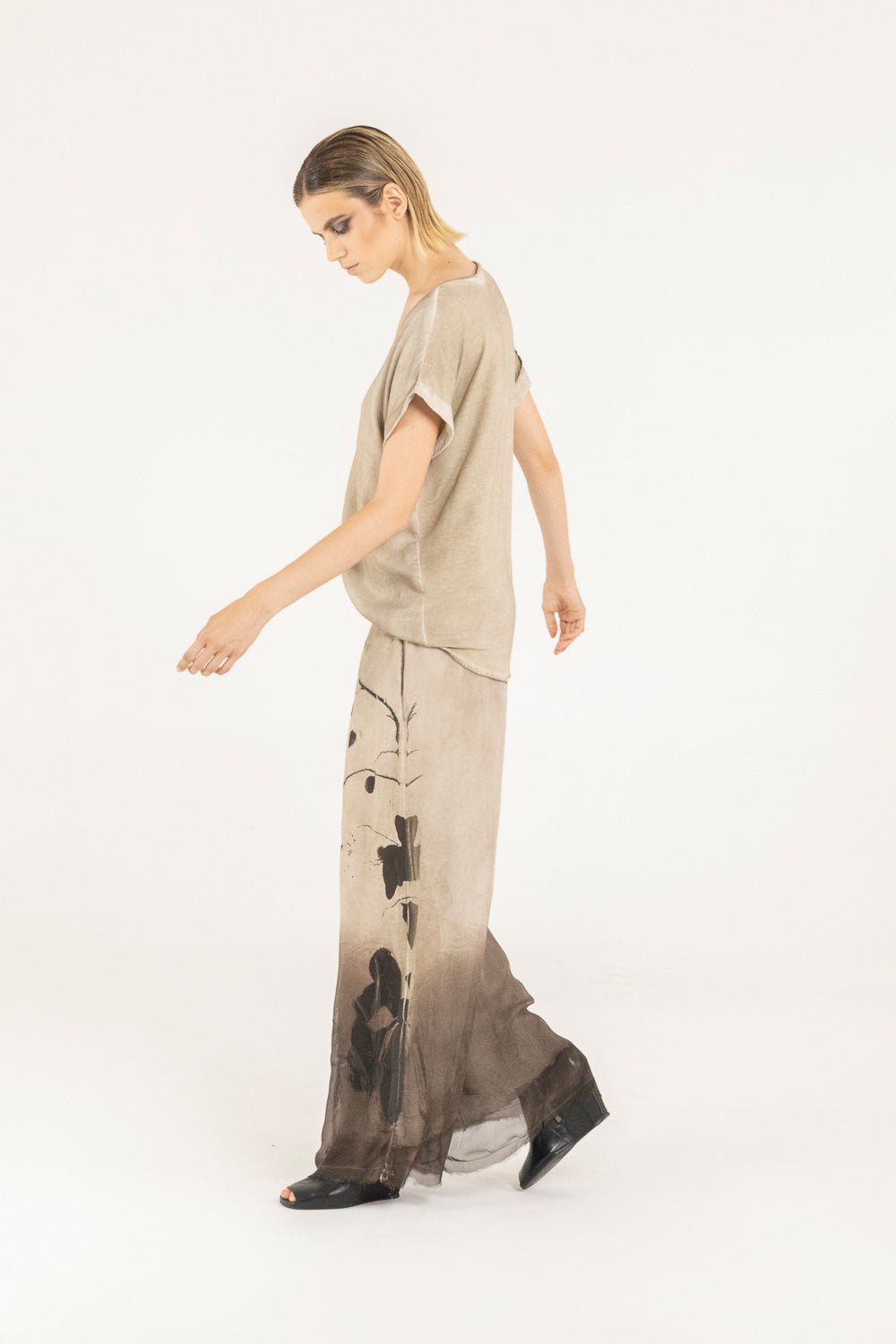 Pantaloni Palazzo SANCTAMUERTE - F07 - S285 - Boutique Central Roma