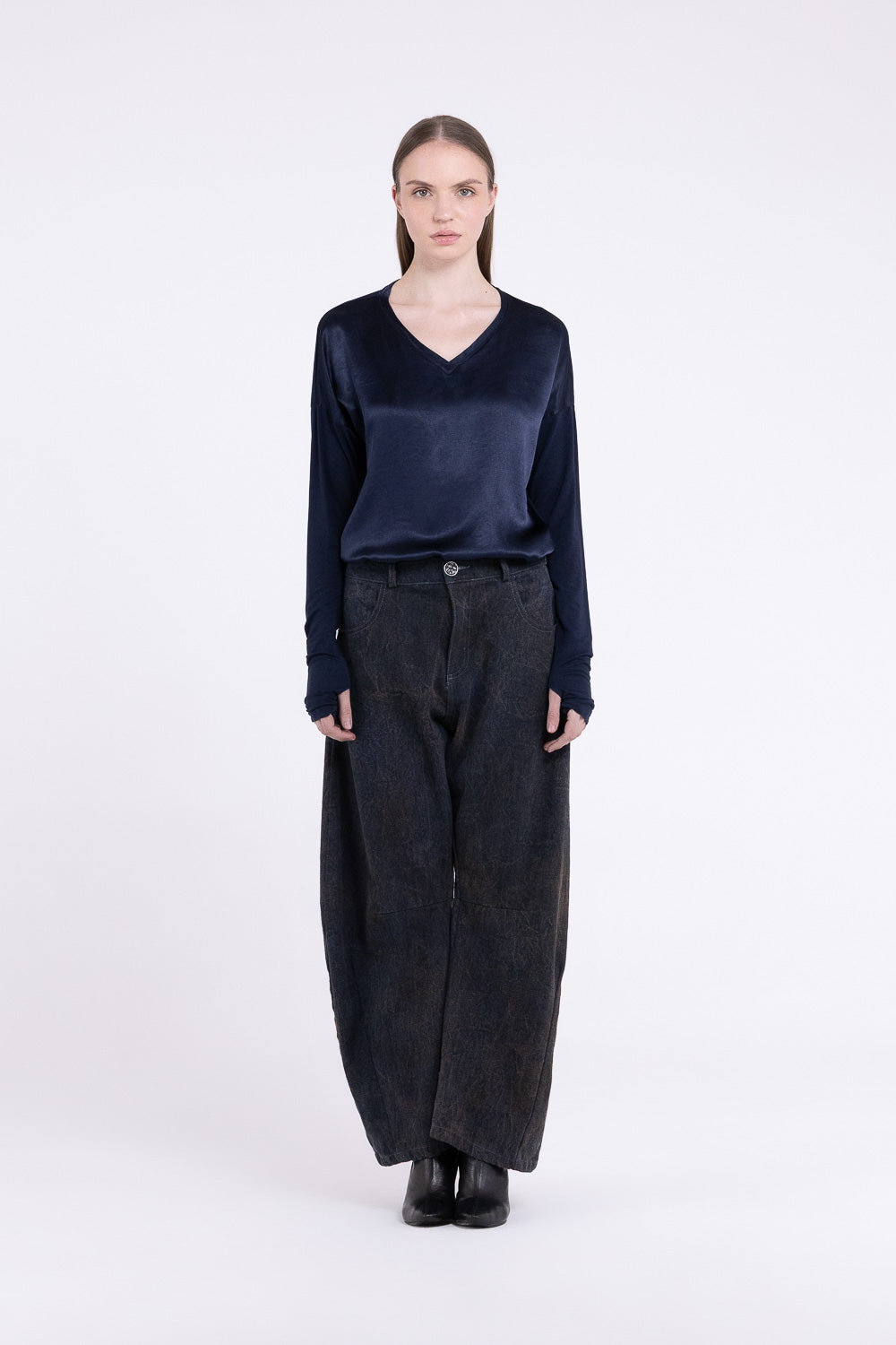 Pantaloni Balloon F07-S419 SANCTAMUERTE