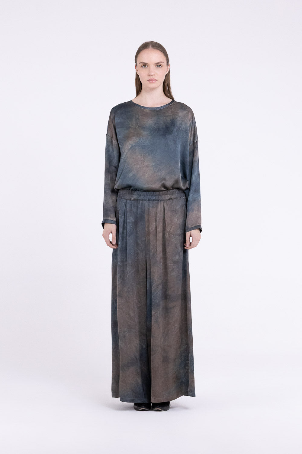 Pantaloni Palazzo F07-S465 SANCTAMUERTE