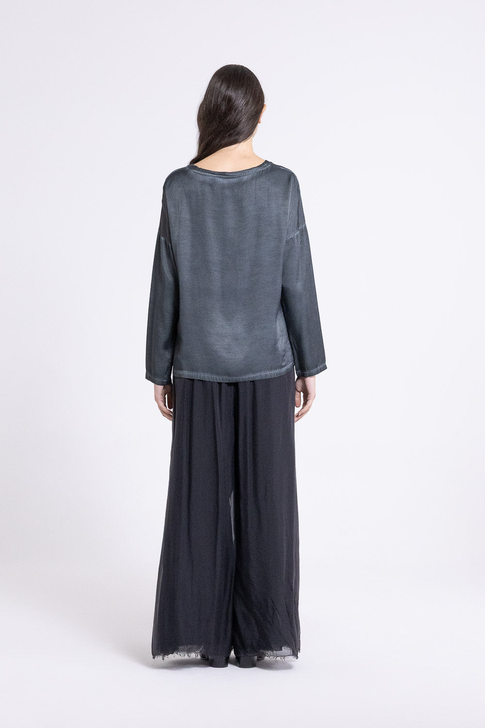 T-Shirt Boxy Girocollo F07-S381 SANCTAMUERTE