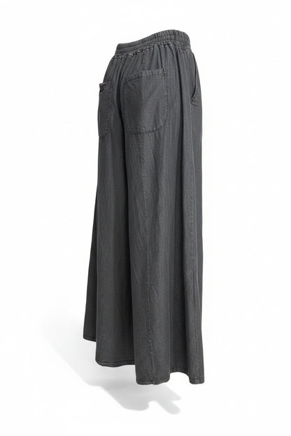 Pantaloni Palazzo Tasche Dietro C08-6877J