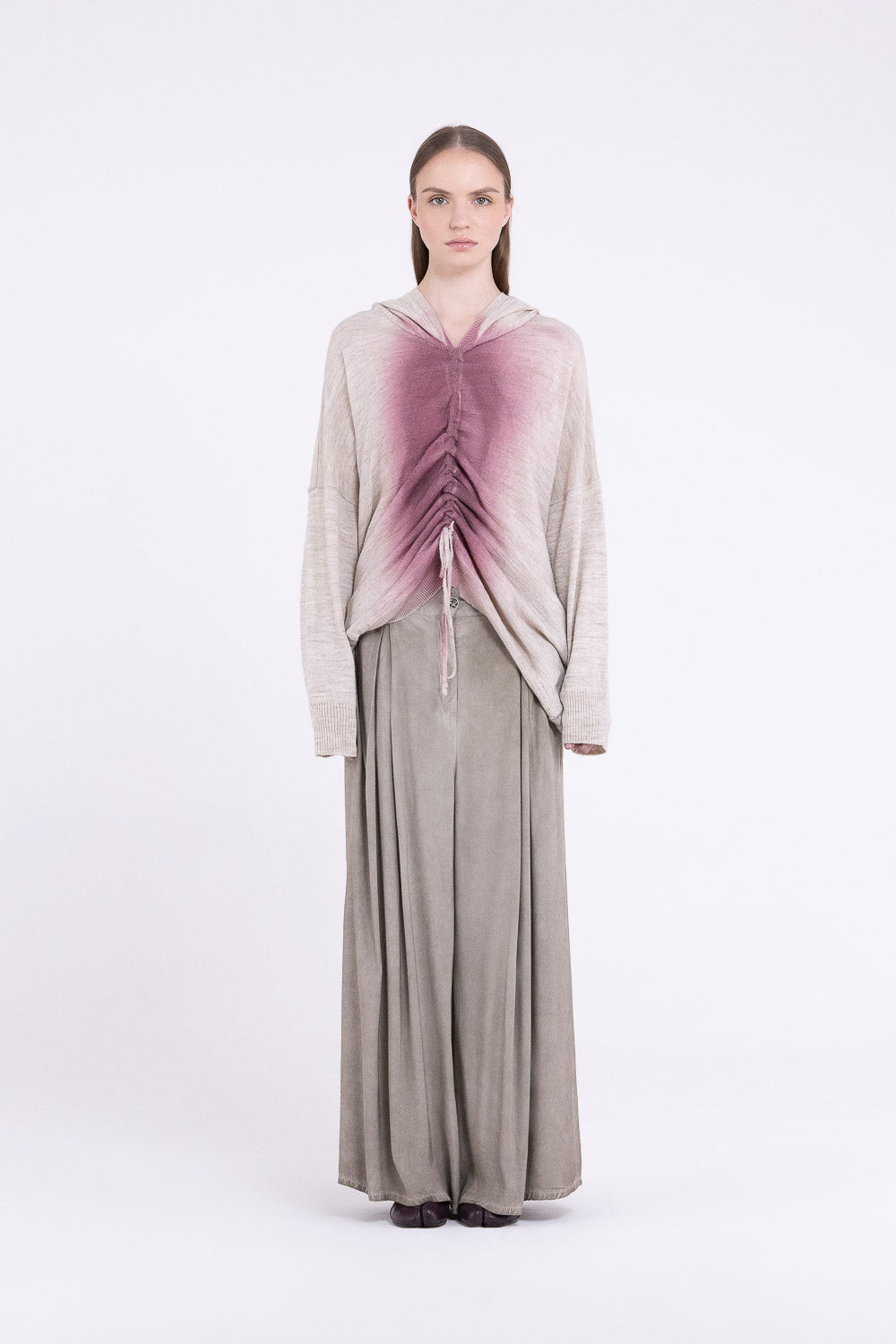 Maxi Maglia Cappuccio F07-S396 SANCTAMUERTE