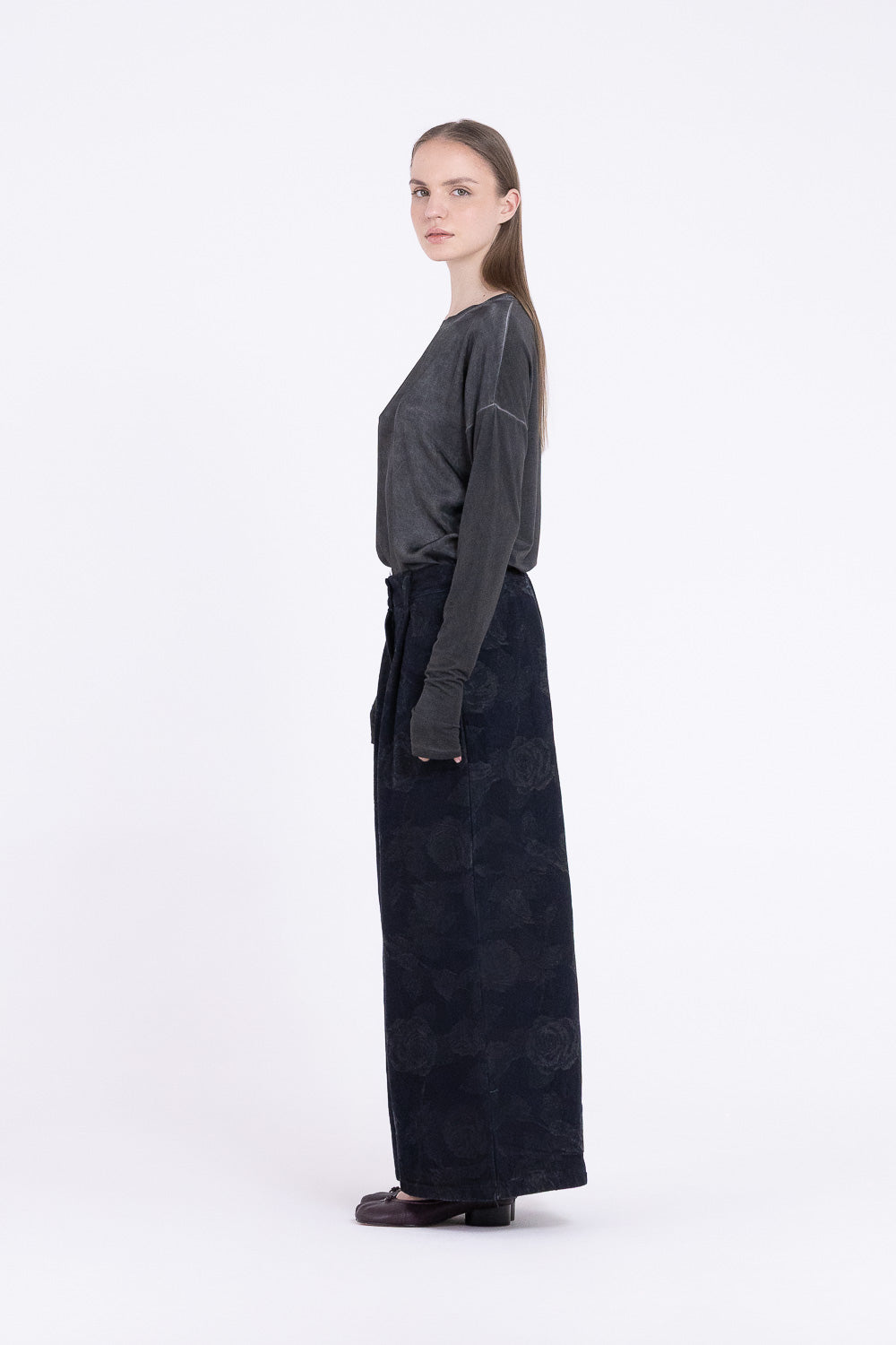 Pantaloni Palazzo F07-S475 SANCTAMUERTE