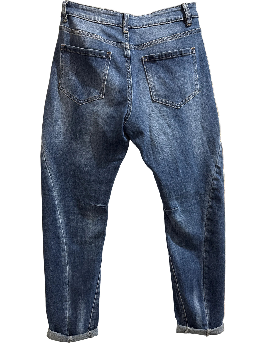 J01-9283 Jeans Cuciture Blu
