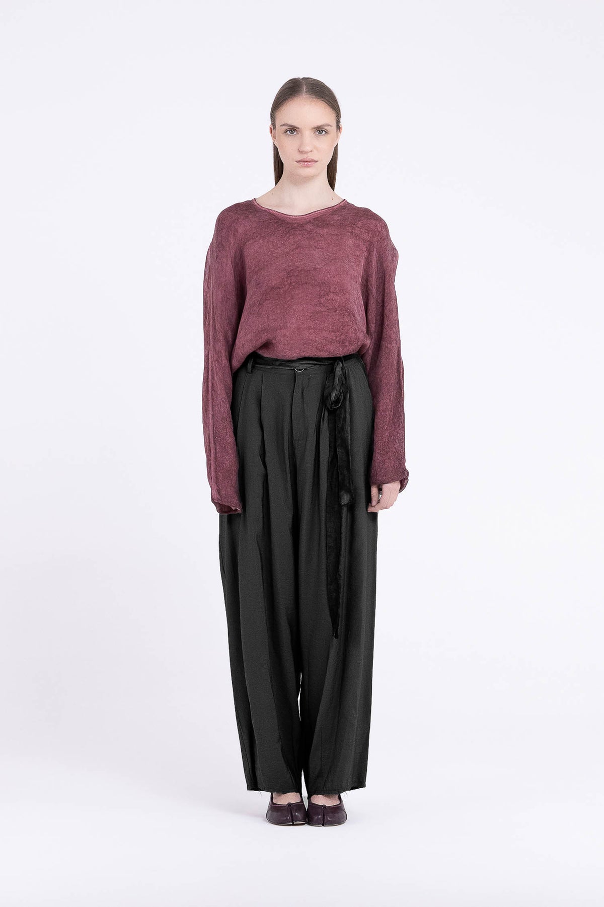 Pantaloni Palazzo F07-S430 SANCTAMUERTE
