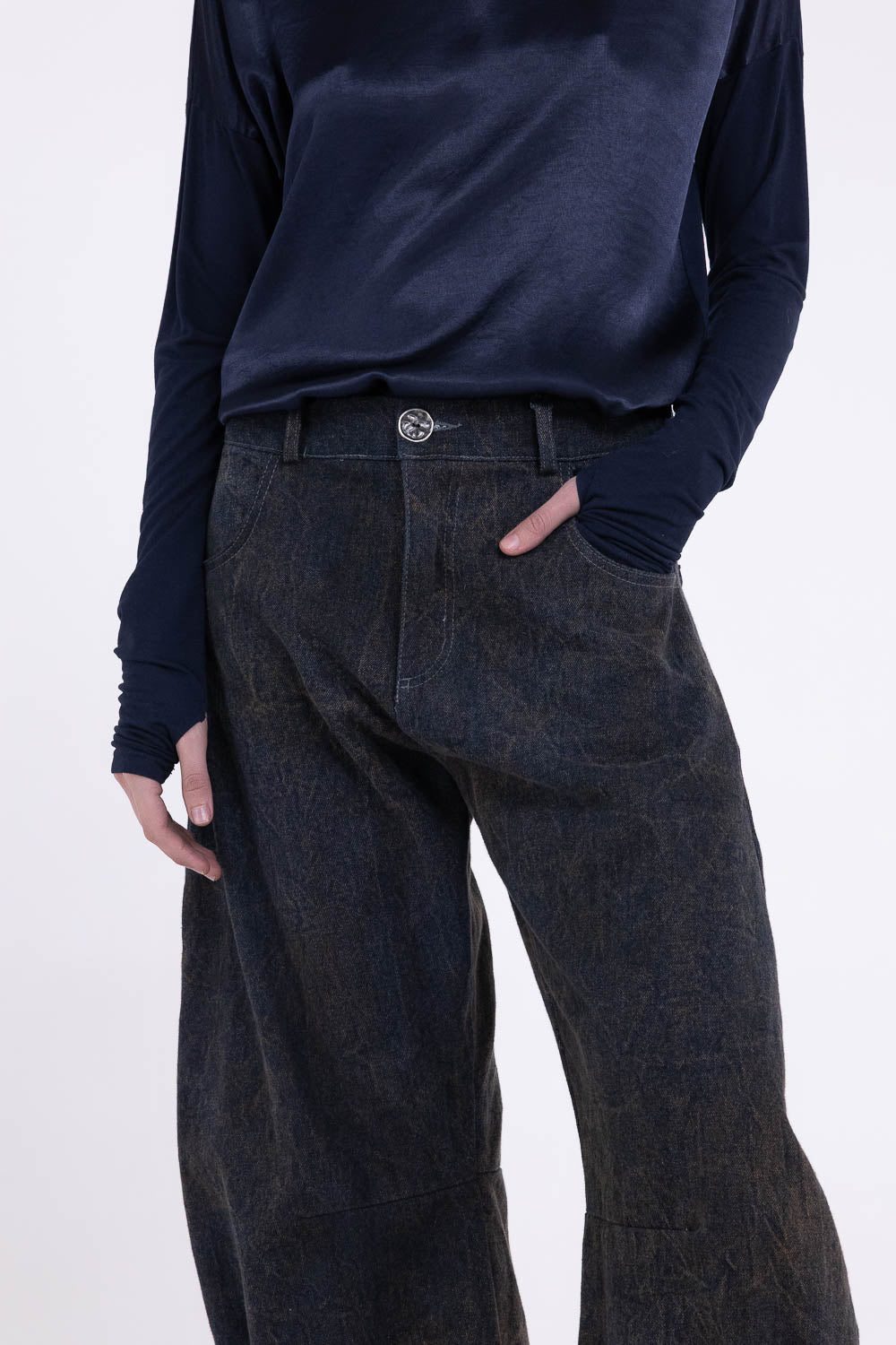 Pantaloni Balloon F07-S419 SANCTAMUERTE
