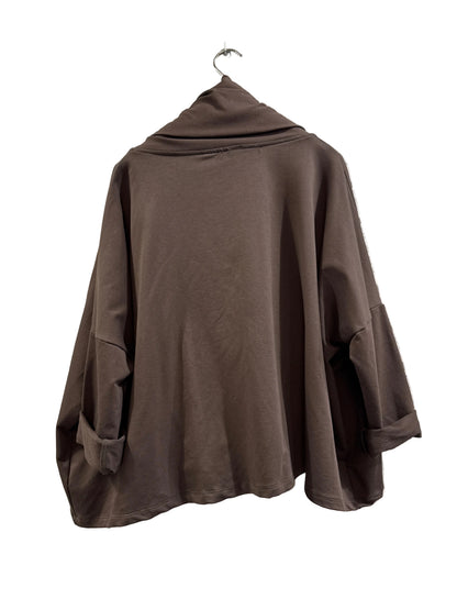 Felpa Zip Asimmetrica W01-220512