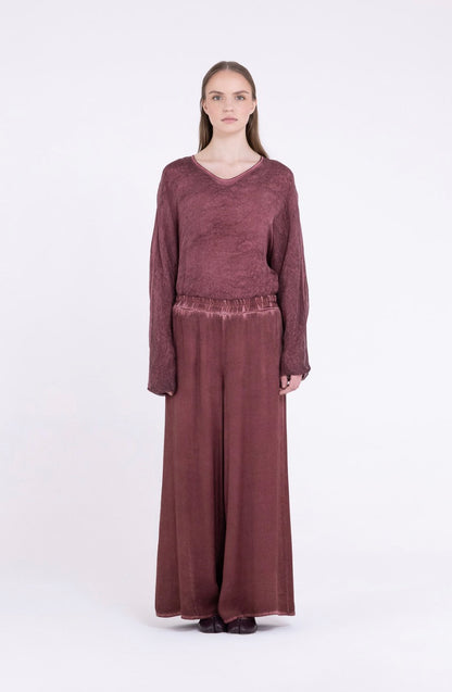 Pantaloni Palazzo F07-S380 SANCTAMUERTE