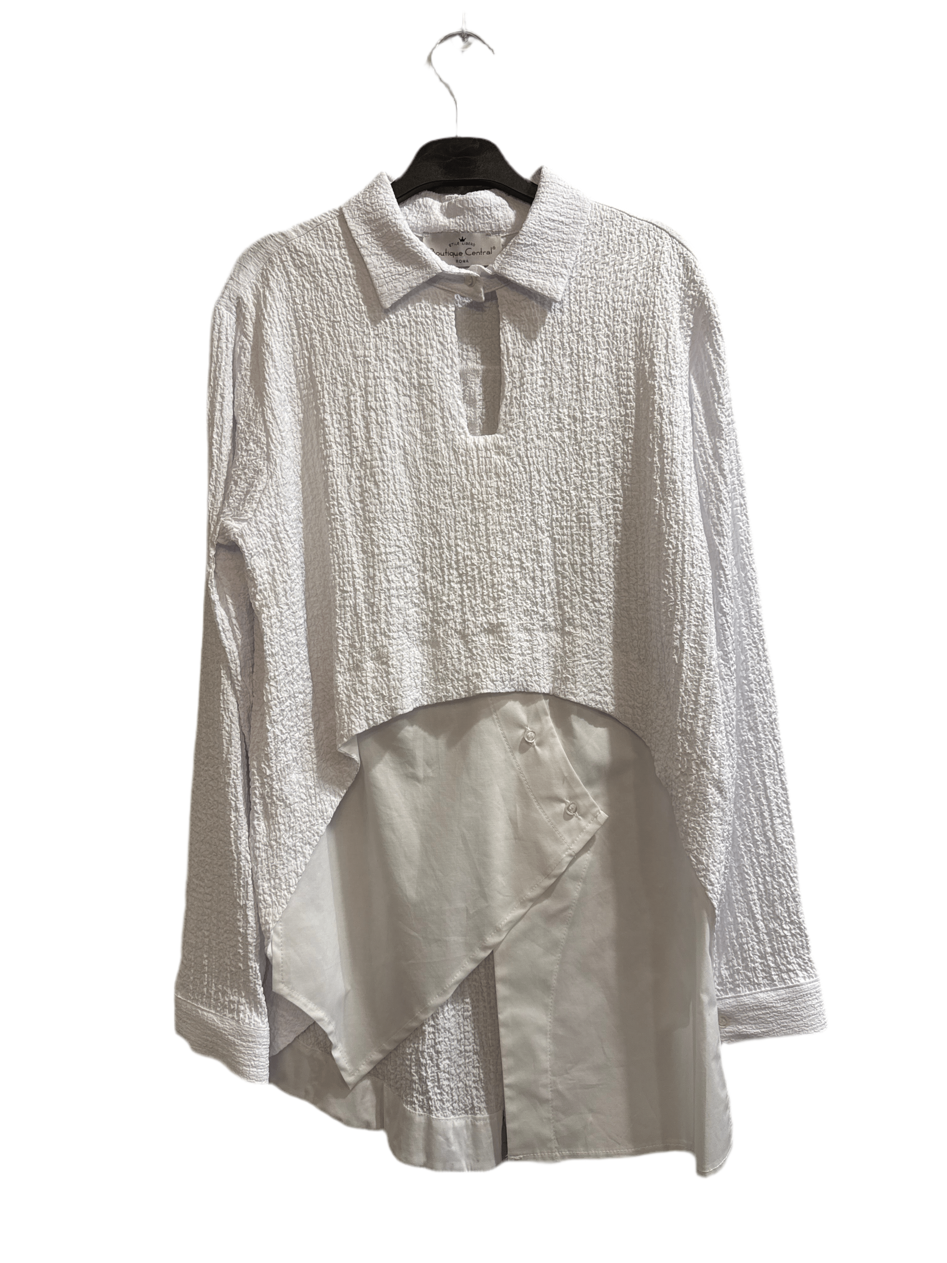 BTQ - CA23 Camicia Karina Goffrata - Boutique Central Roma