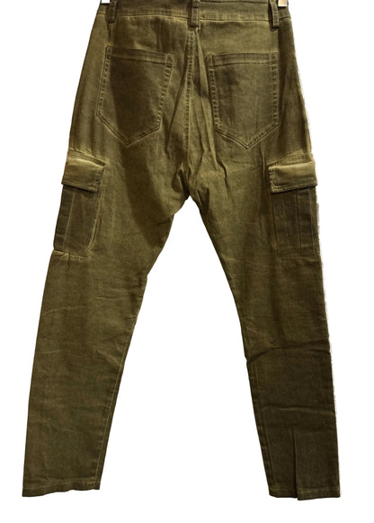 F06 - M3616 Pantaloni Cargo Zip - Boutique Central Roma