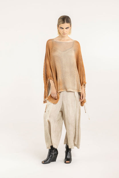 F07 - S324 Maglia Poncho - SANCTAMUERTE - Boutique Central Roma