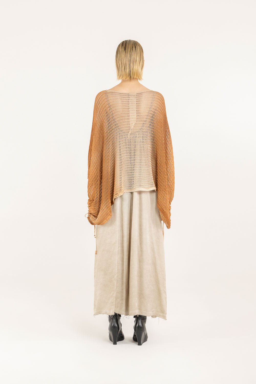 F07 - S324 Maglia Poncho - SANCTAMUERTE - Boutique Central Roma