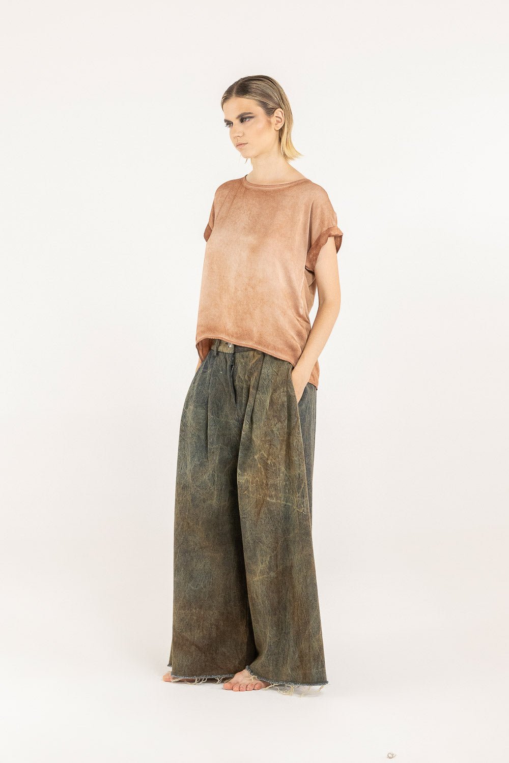 F07 - S357 T-Shirt Girocollo - SANCTAMUERTE - Boutique Central Roma