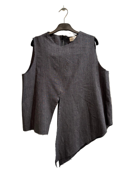 Gilet Zip Dietro Gessato BTQ - GI0224 - Boutique Central Roma