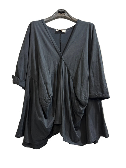 Maglia a V Bottone W01 - 224115 - Boutique Central Roma