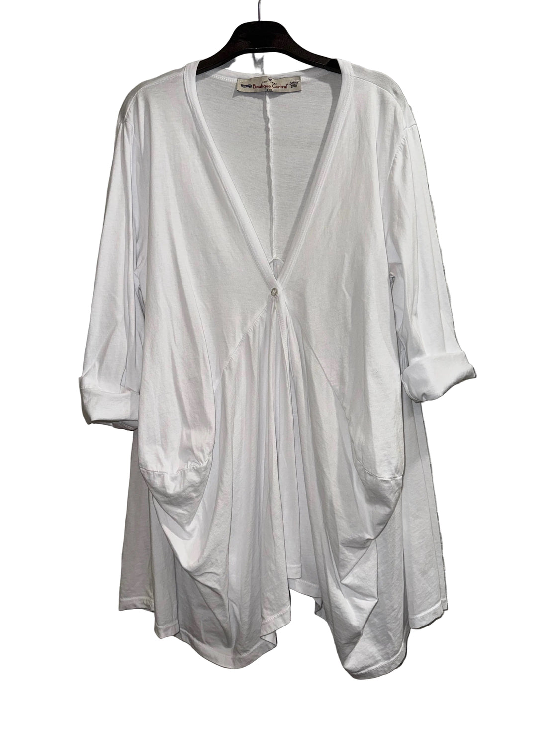 Maglia a V Bottone W01 - 224115 - Boutique Central Roma