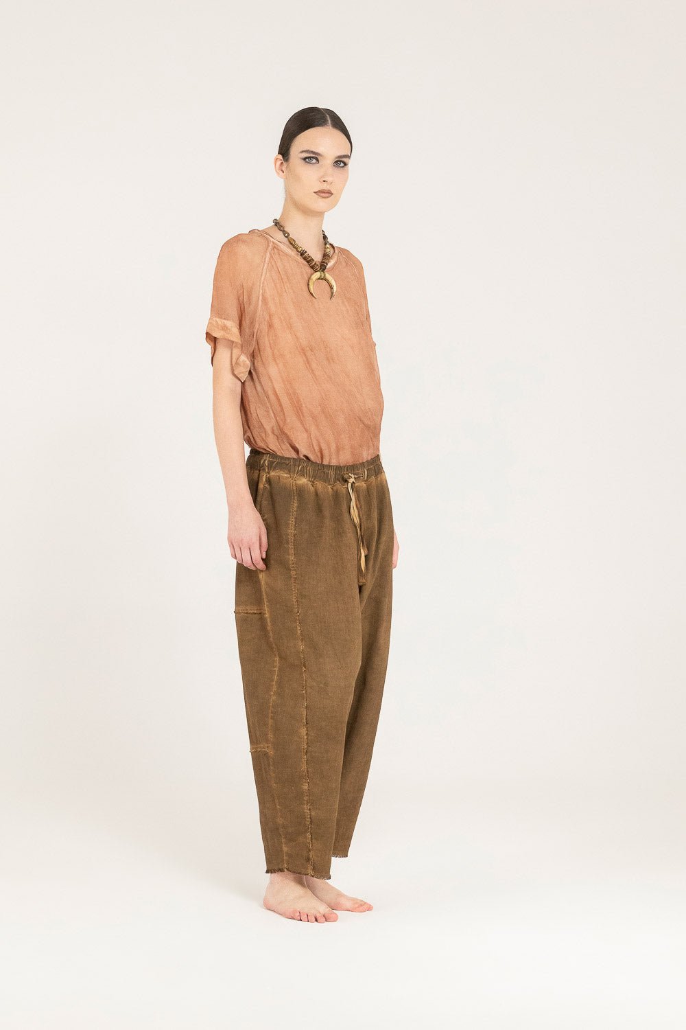 Pantaloni Linear - SANCTAMUERTE - F07 - SX55 - Boutique Central Roma