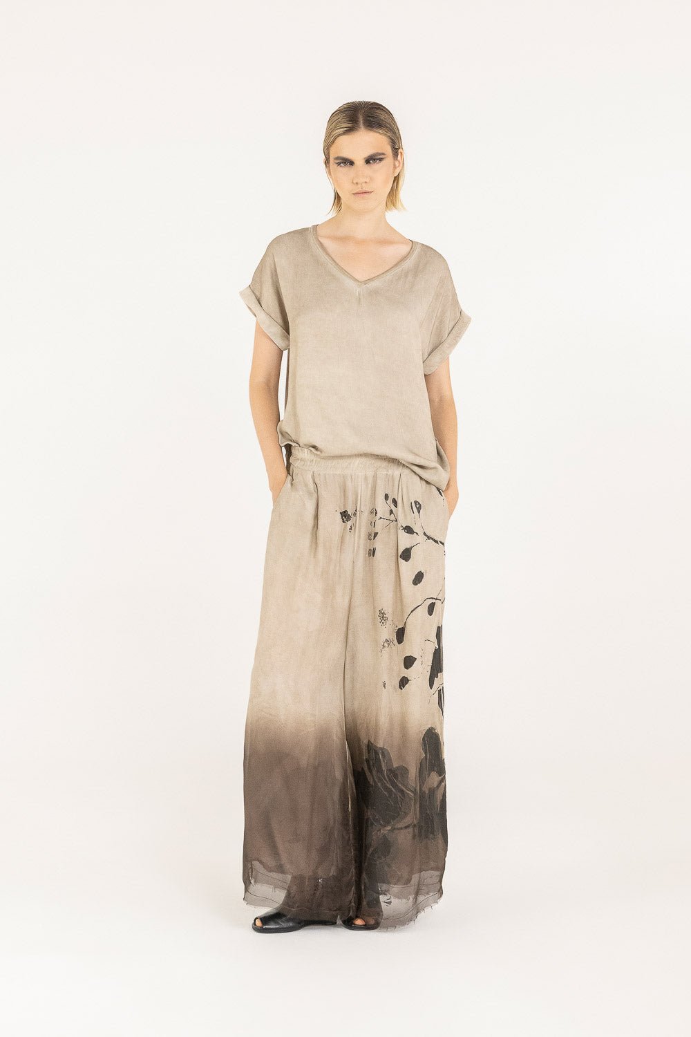 Pantaloni Palazzo SANCTAMUERTE - F07 - S285 - Boutique Central Roma