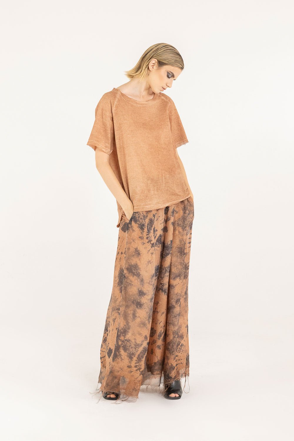 T-Shirt Ampia SANCTAMUERTE - F07 - S253 - Boutique Central Roma