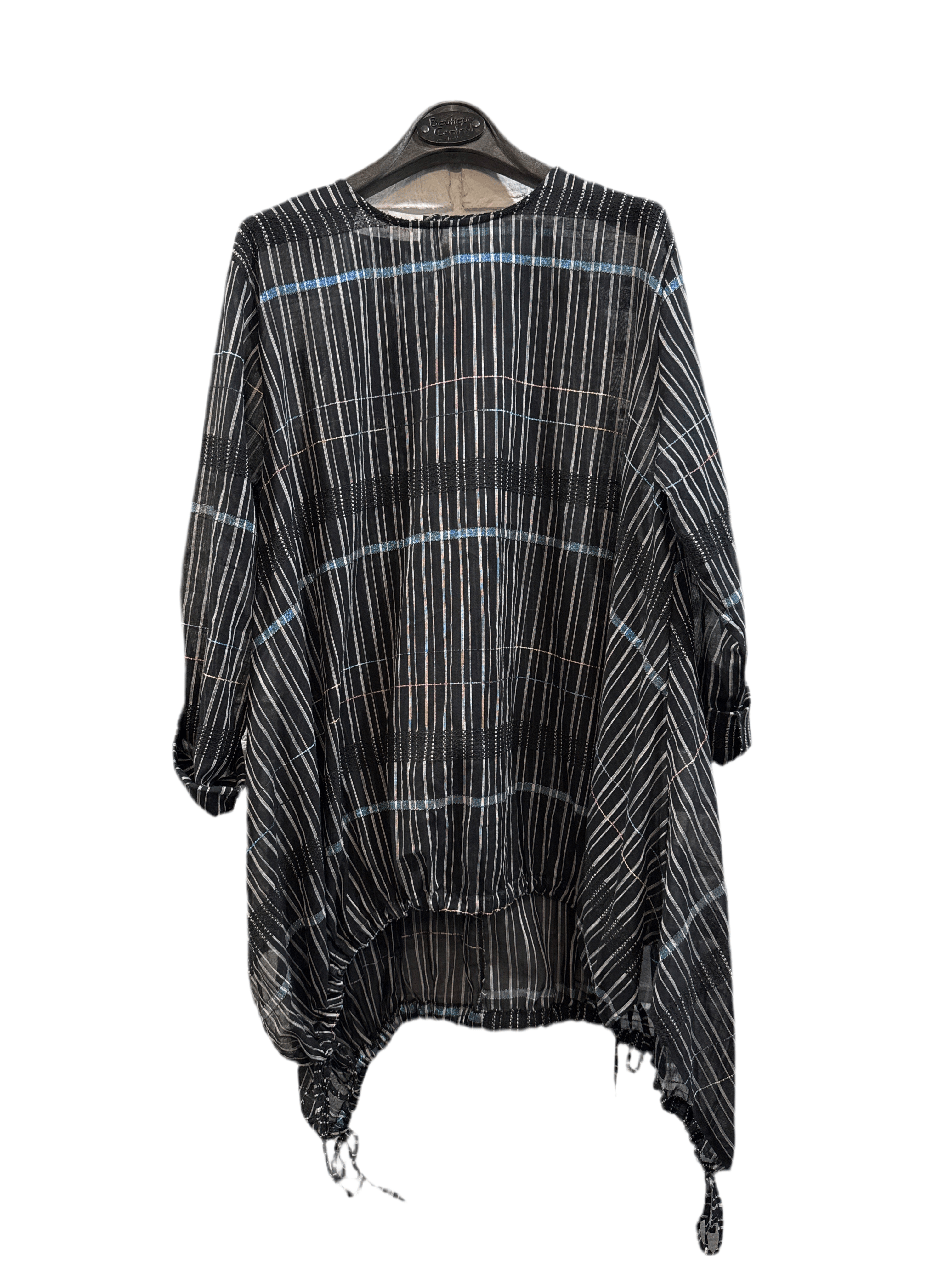 W01 - 125180 Blusa Coulisse Righe - Boutique Central Roma