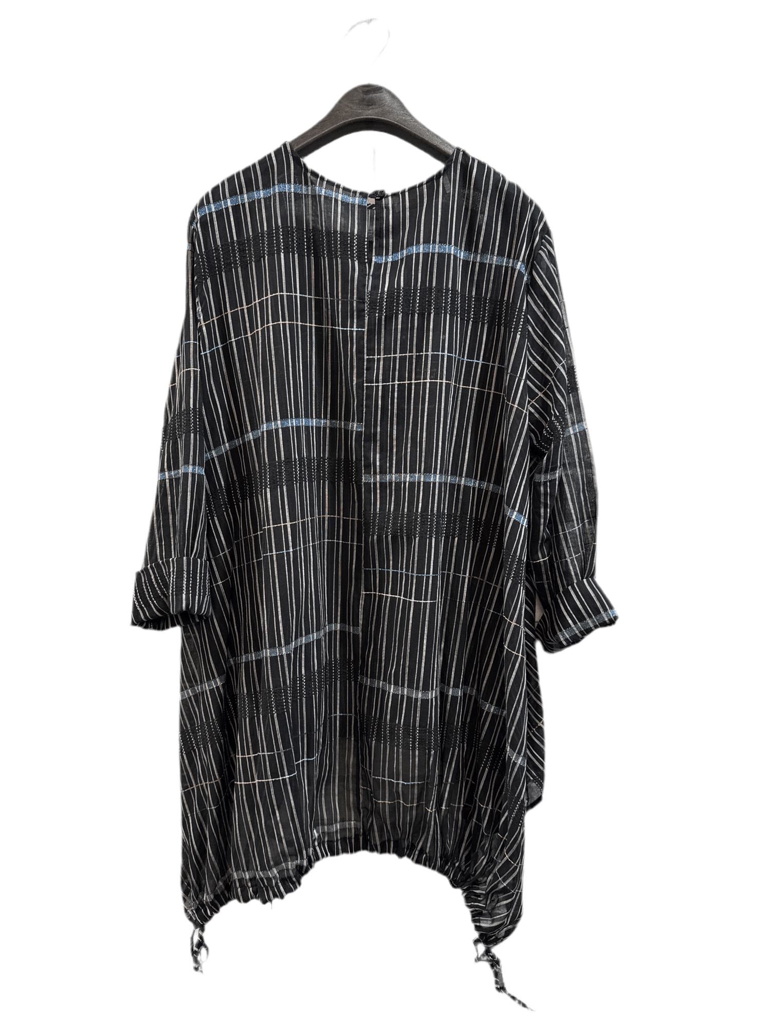 W01 - 125180 Blusa Coulisse Righe - Boutique Central Roma