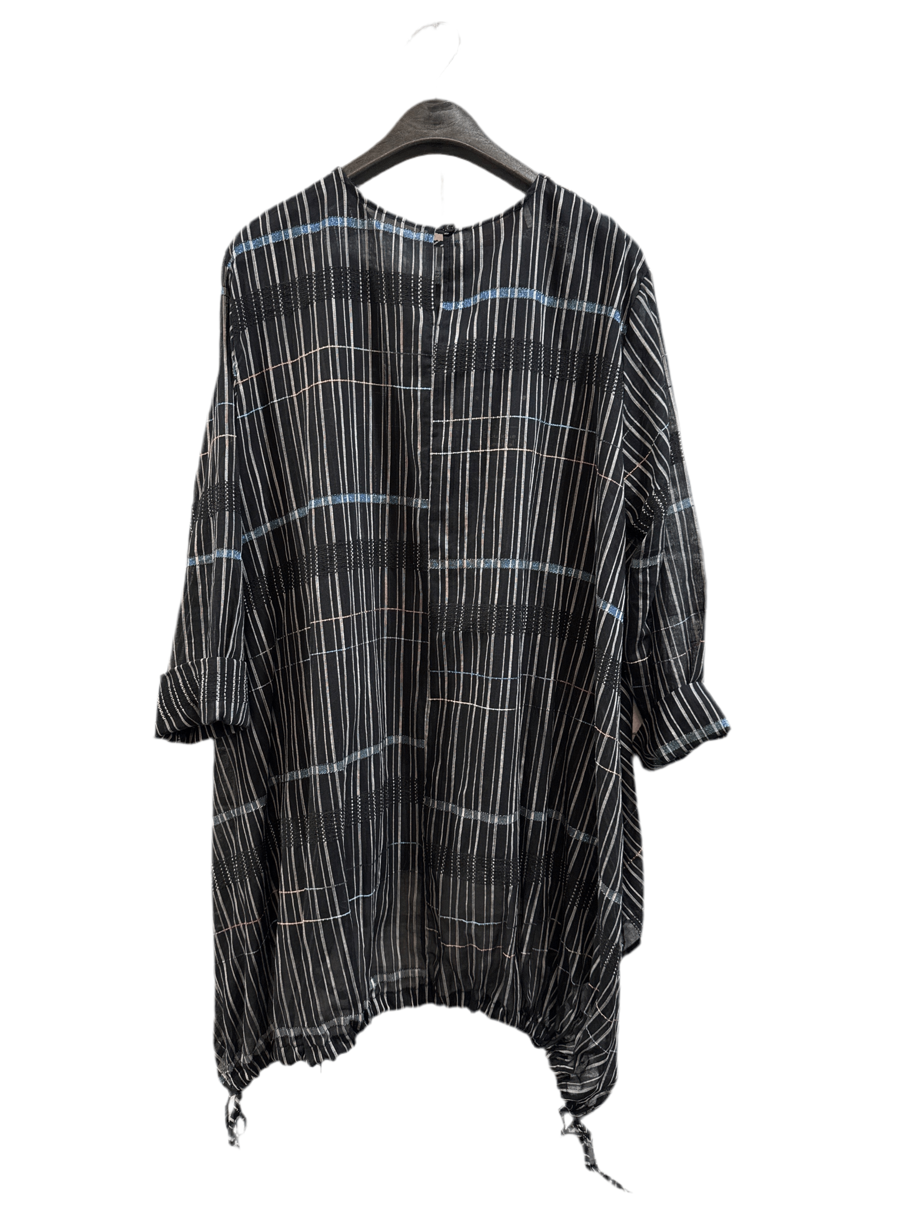 W01 - 125180 Blusa Coulisse Righe - Boutique Central Roma